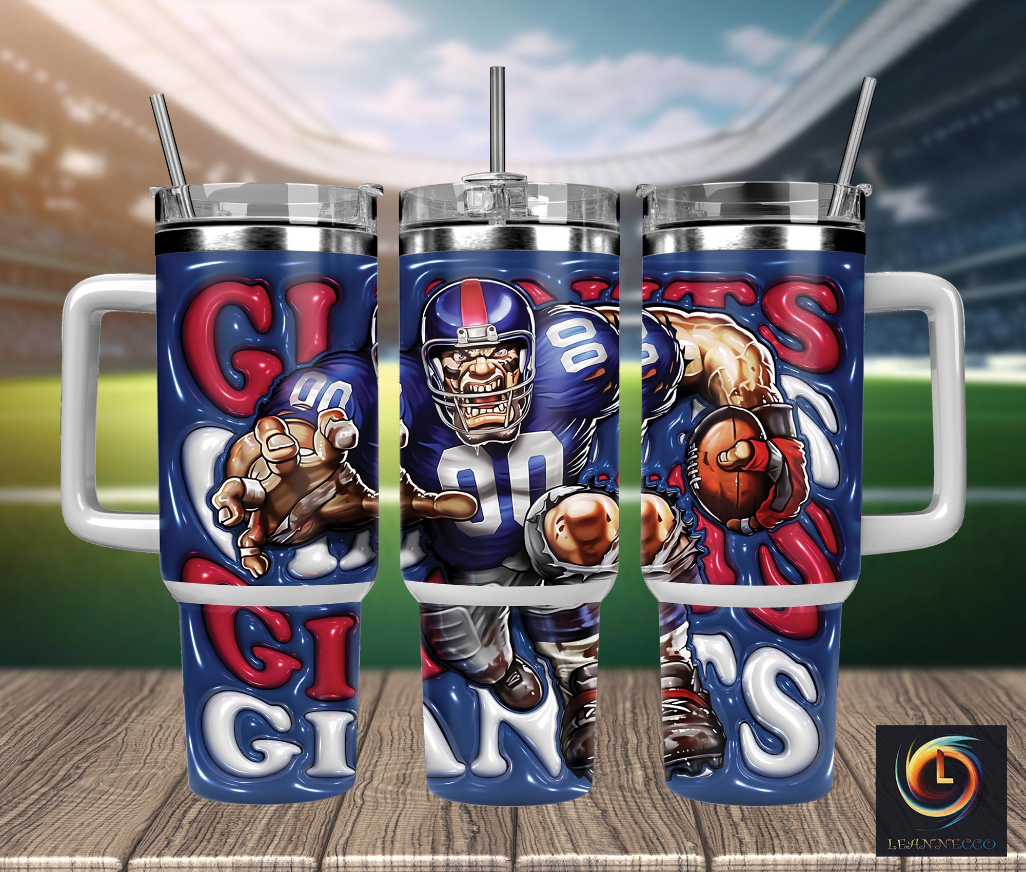 New York Giants NFL Mascot Custom Stanley Cup 40 oz 30 oz Tumbler With HandleTVC2301991