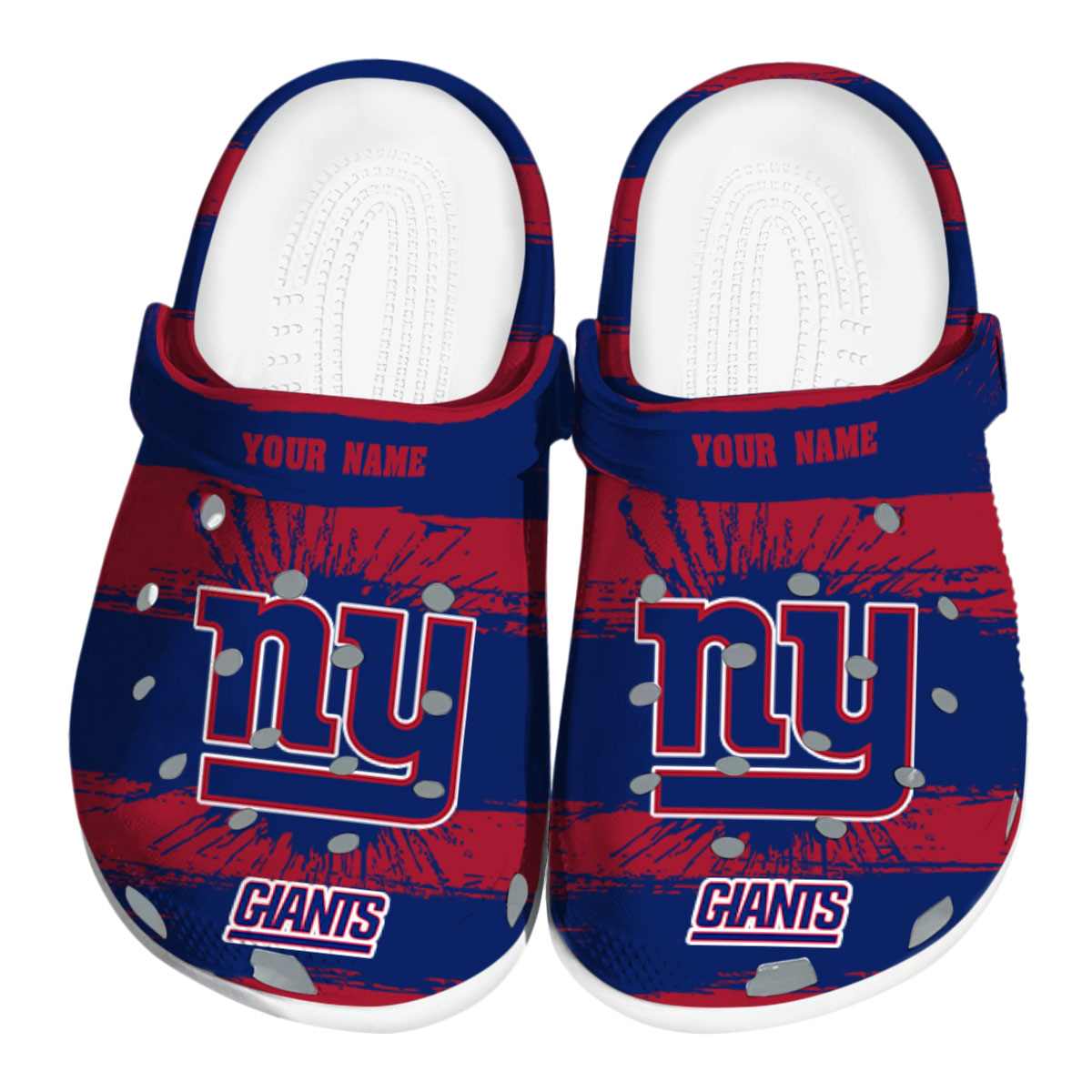 New York Giants NFL Sport Crocs Crocband Clogs Shoes Comfortable For Men Women and Kids
