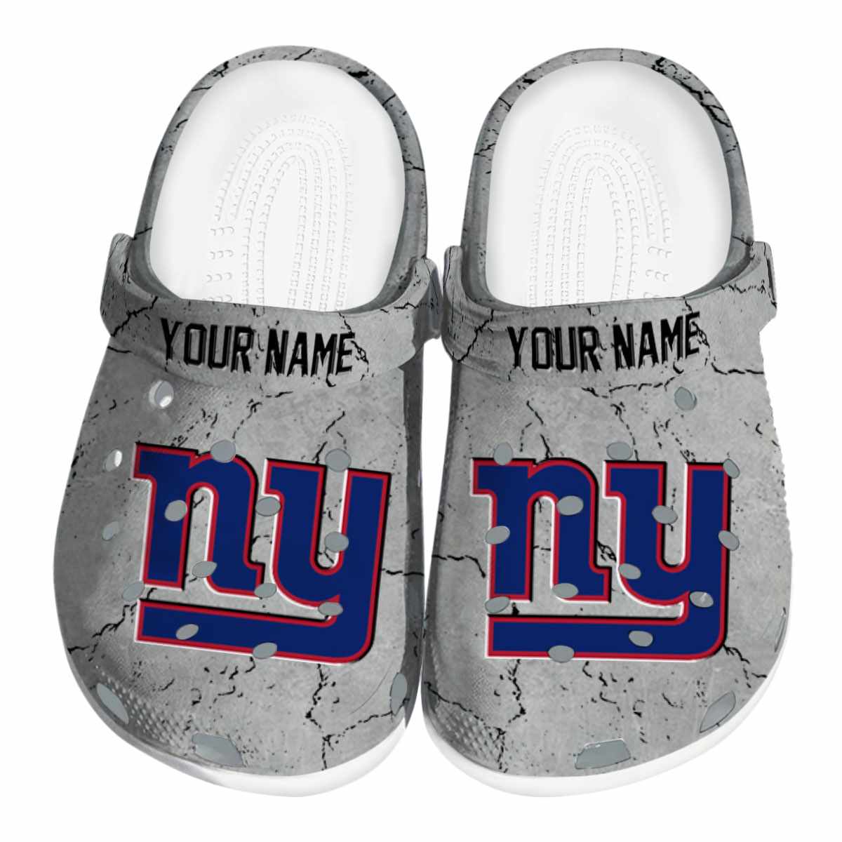 New York Giants NFL Sport Crocs Crocband Clogs Shoes Comfortable For Men Women and Kids