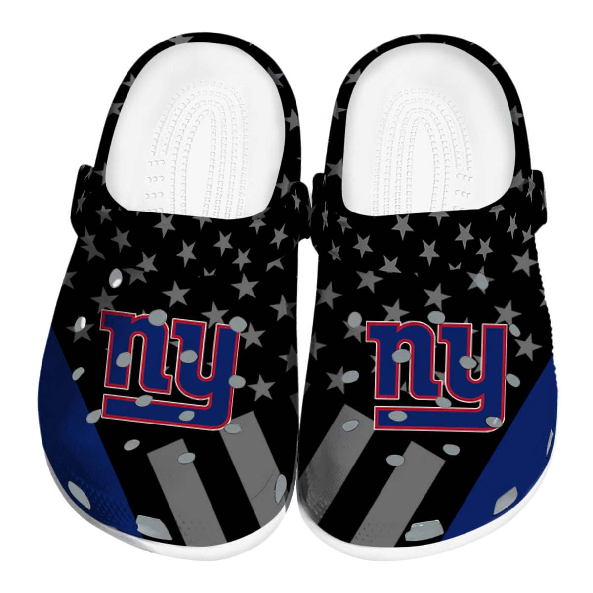 New York Giants NFL Sport Crocs Crocband Clogs Shoes Comfortable For Men Women and Kids