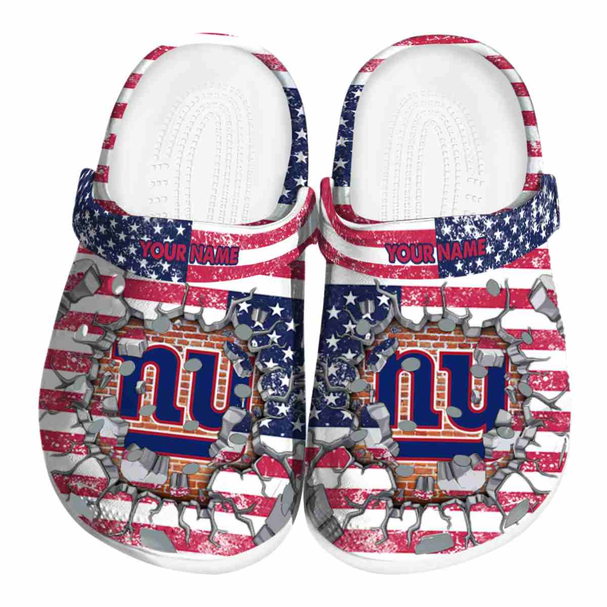 New York Giants NFL Sport Crocs Crocband Clogs Shoes Comfortable For Men Women and Kids