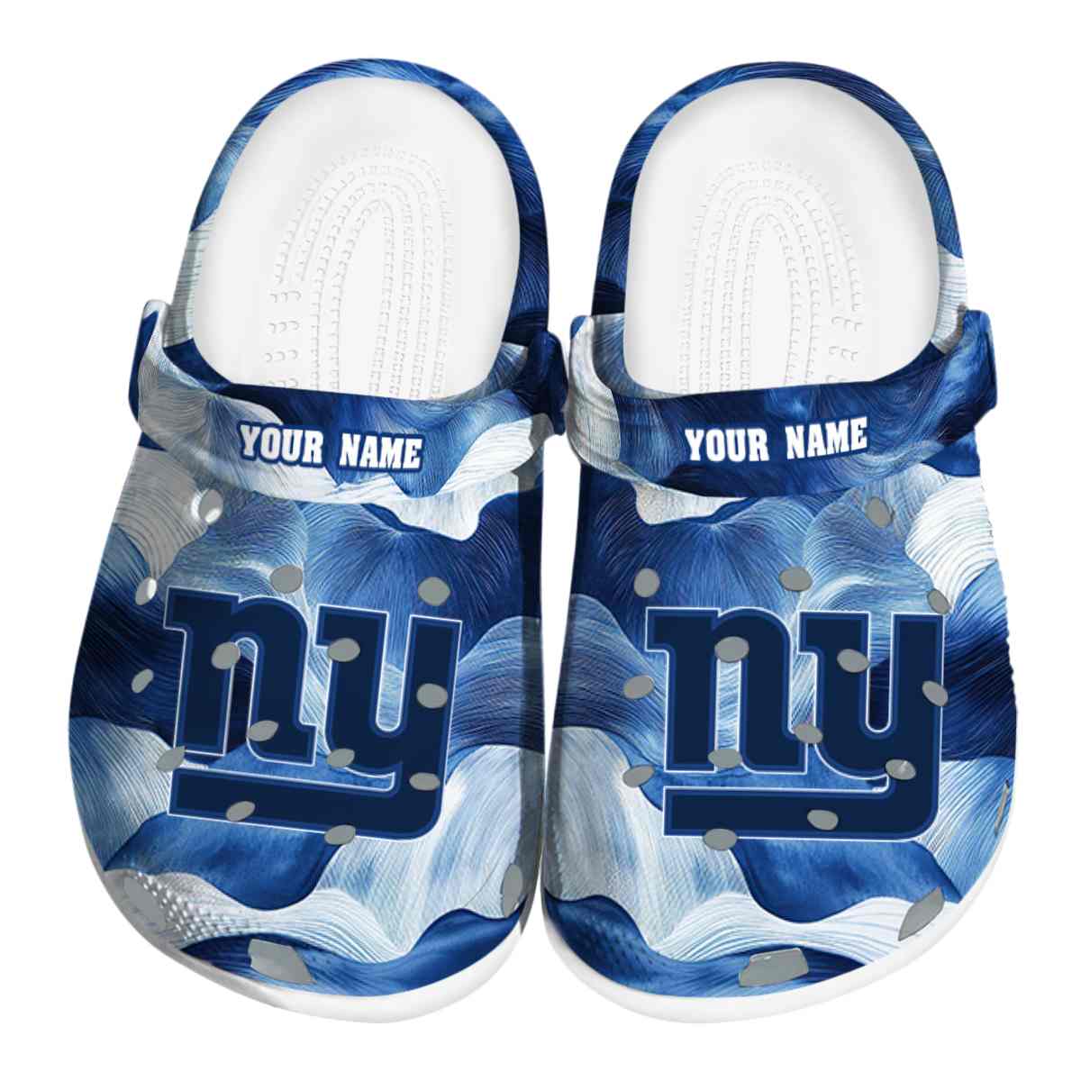 New York Giants NFL Sport Crocs Crocband Clogs Shoes Comfortable For Men Women and Kids