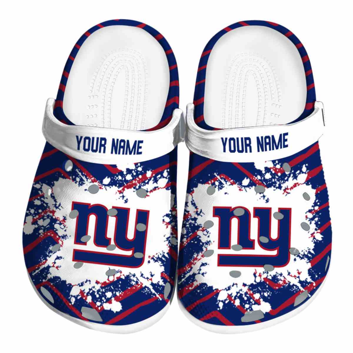 New York Giants NFL Sport Crocs Crocband Clogs Shoes Comfortable For Men Women and Kids