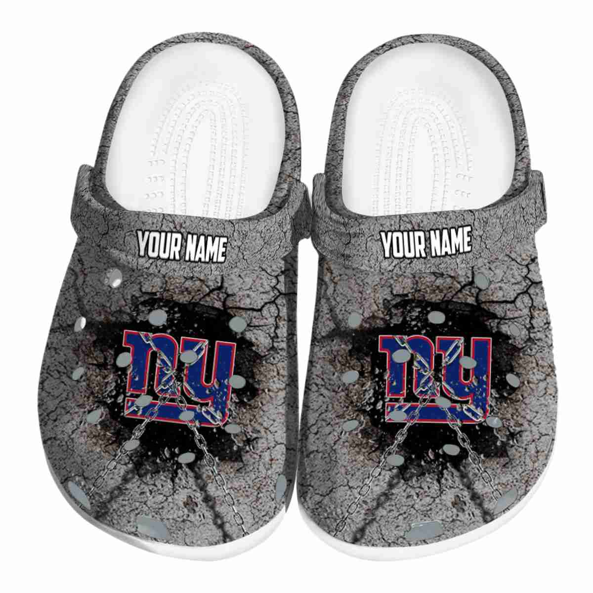 New York Giants NFL Sport Crocs Crocband Clogs Shoes Comfortable For Men Women and Kids