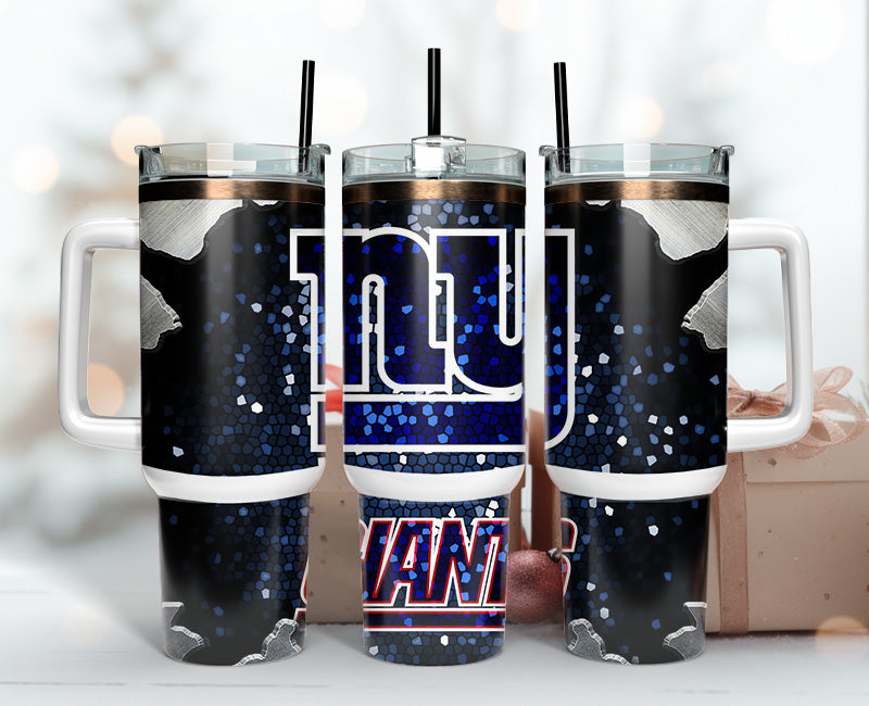 New York Giants NFL Stained Glass Effect Custom Stanley Cup 40 oz 30 oz Tumbler With HandleTVC2301140