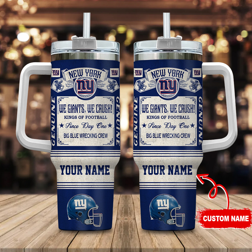 New York Giants NFL Vintage Kings Of Football Custom Stanley Cup 40 oz 30 oz Tumbler With HandleTVC2301107