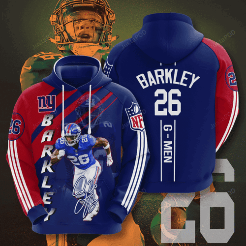 New York Giants SAQUON BARKLEY 3D All Over Print Hoodie, Zip Hoodie
