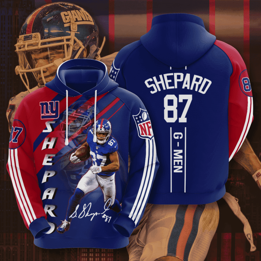 New York Giants Sterling Shepard 3D All Over Print Hoodie, Zip Hoodie