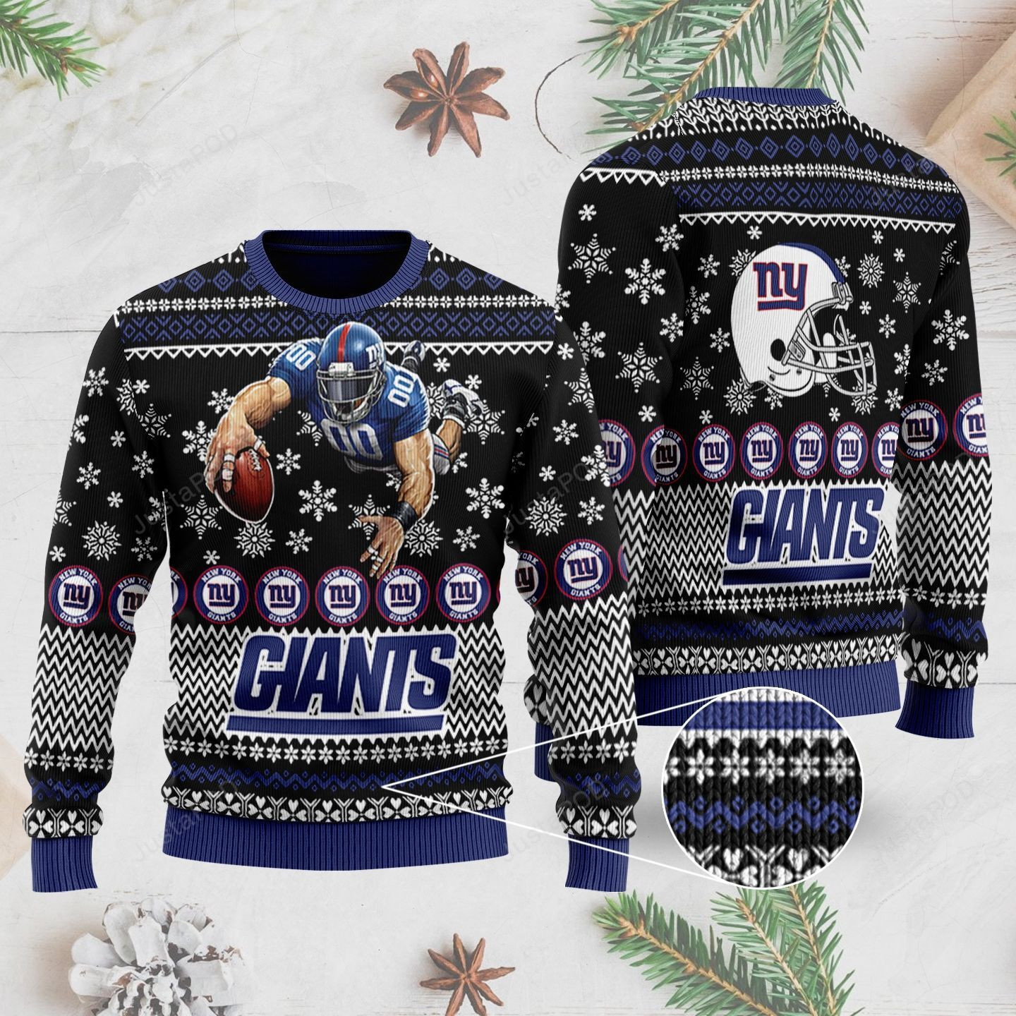 New York Giants Ugly Christmas Sweater Adult 3D Funny Matching for family
