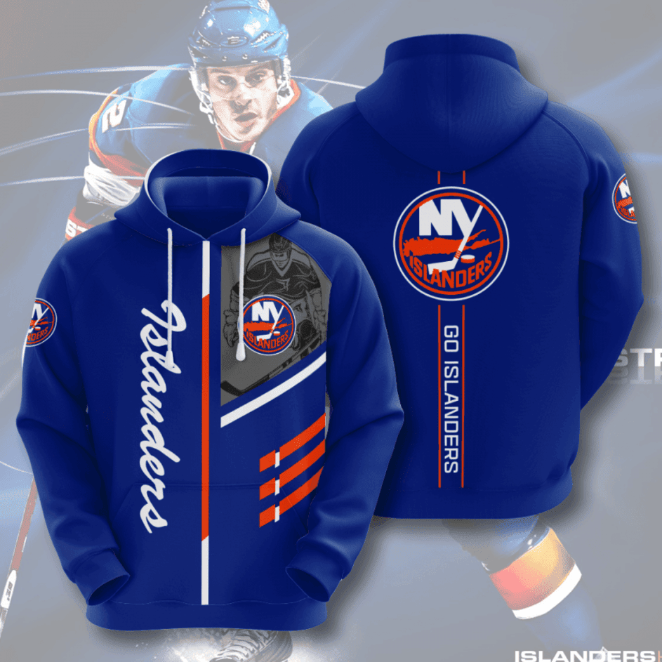 New York Islanders American Football 3D All Over Print Hoodie, Zip Hoodie