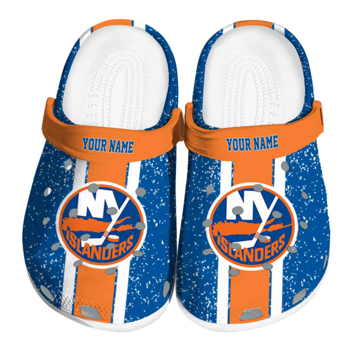 New York Islanders NHL Sport Crocs Crocband Clogs Shoes Comfortable For Men Women and Kids