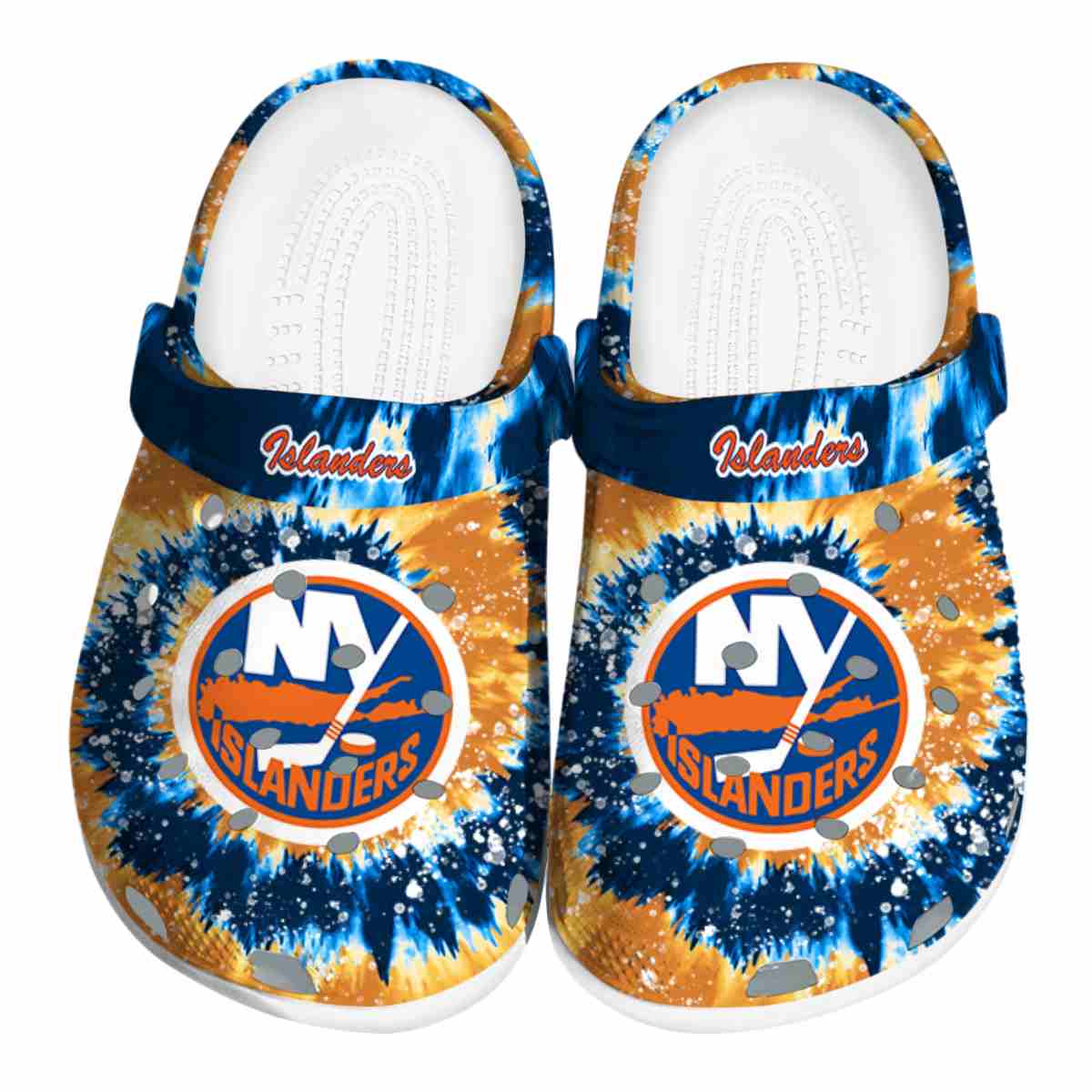 New York Islanders NHL Sport Crocs Crocband Clogs Shoes Comfortable For Men Women and Kids