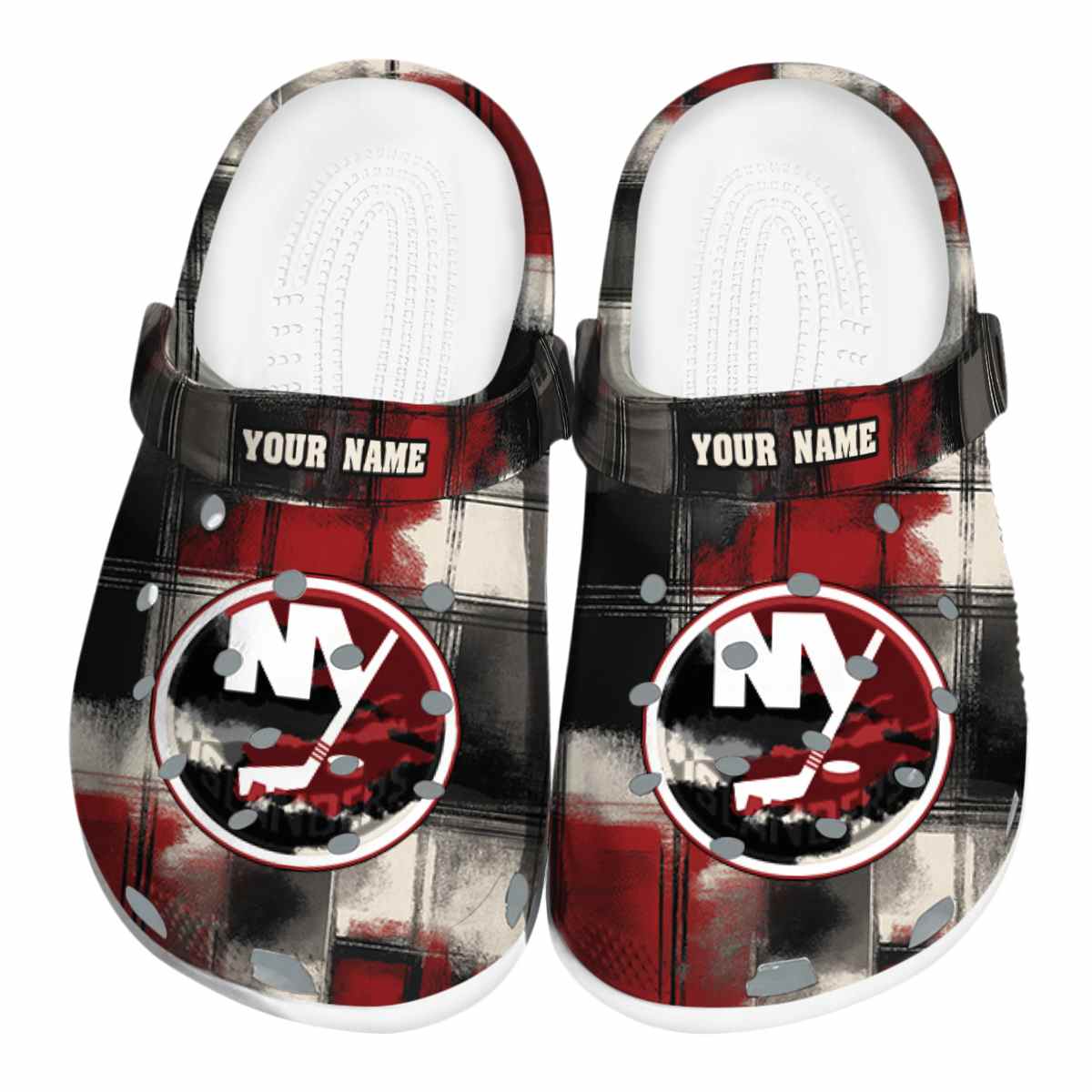 New York Islanders NHL Sport Crocs Crocband Clogs Shoes Comfortable For Men Women and Kids