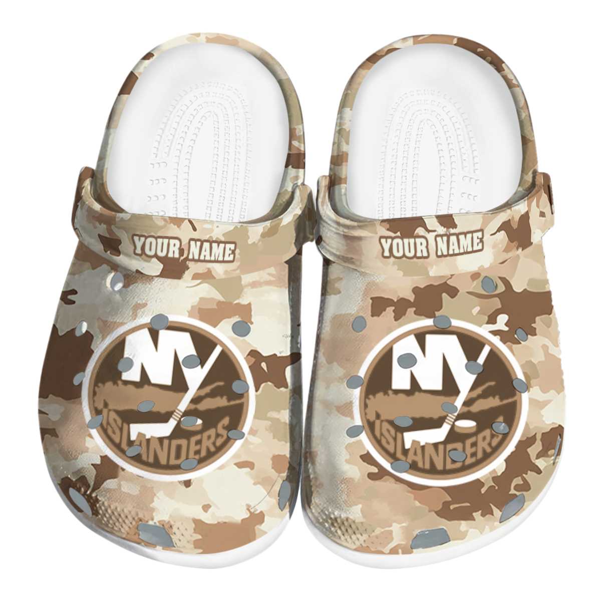 New York Islanders NHL Sport Crocs Crocband Clogs Shoes Comfortable For Men Women and Kids