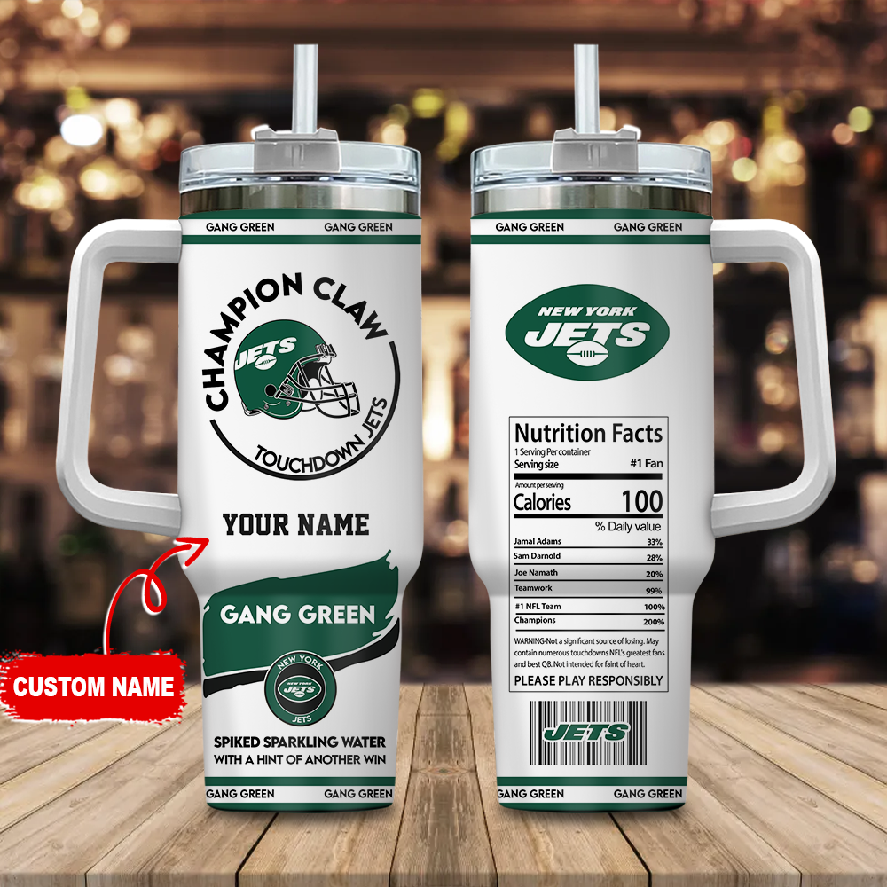 New York Jets NFL Champion Claw Custom Stanley Cup 40 oz 30 oz Tumbler With HandleTVC230130