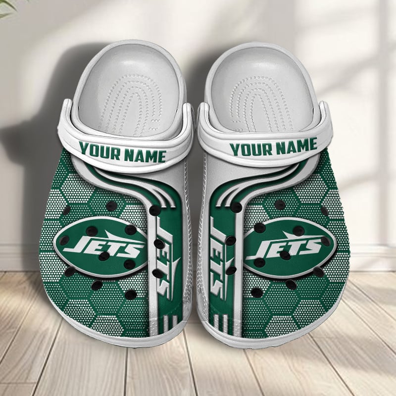 New York Jets NFL Crocs Crocband Clogs Shoes Comfortable For Men Women and Kids