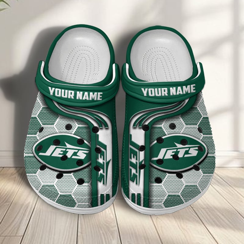 New York Jets NFL Crocs Crocband Clogs Shoes Comfortable For Men Women and Kids