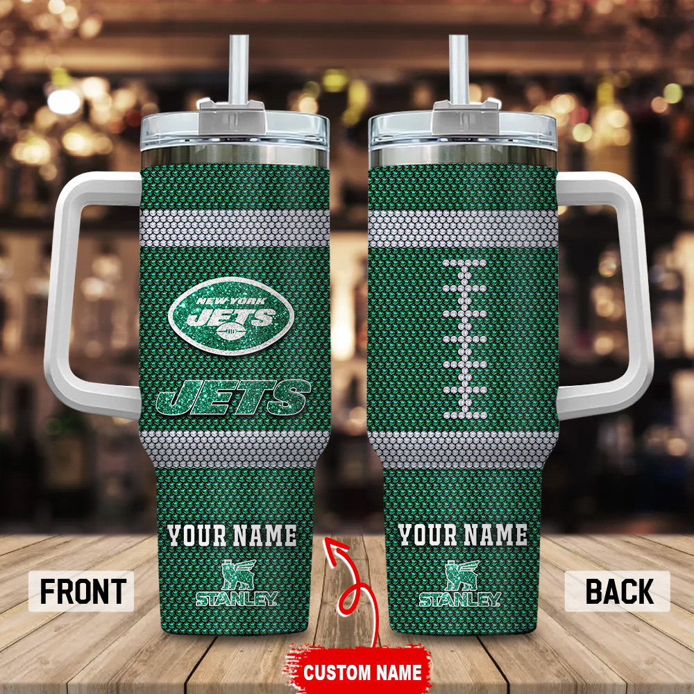New York Jets NFL Crystal Custom Stanley Cup 40 oz 30 oz Tumbler With HandleTVC230170