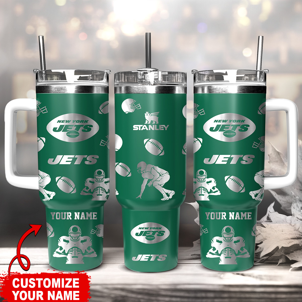 New York Jets NFL Custom Stanley Cup 40 oz 30 oz Tumbler With HandleTVC230128