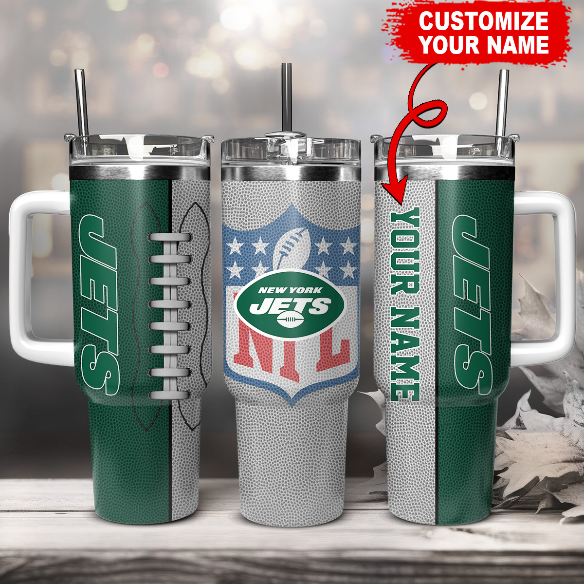 New York Jets NFL Custom Stanley Cup 40 oz 30 oz Tumbler With HandleTVC230142