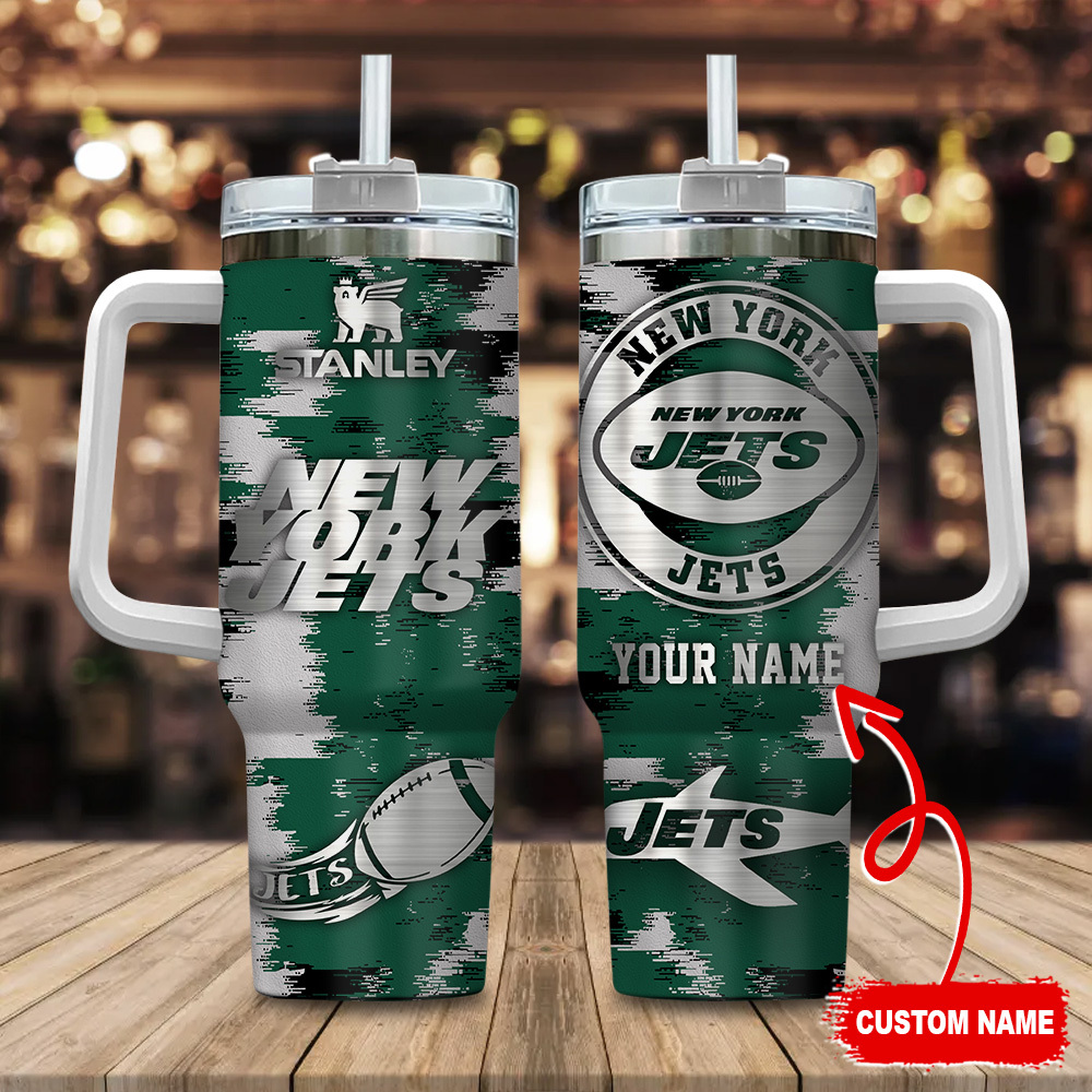 New York Jets NFL Custom Stanley Cup 40 oz 30 oz Tumbler With HandleTVC230150