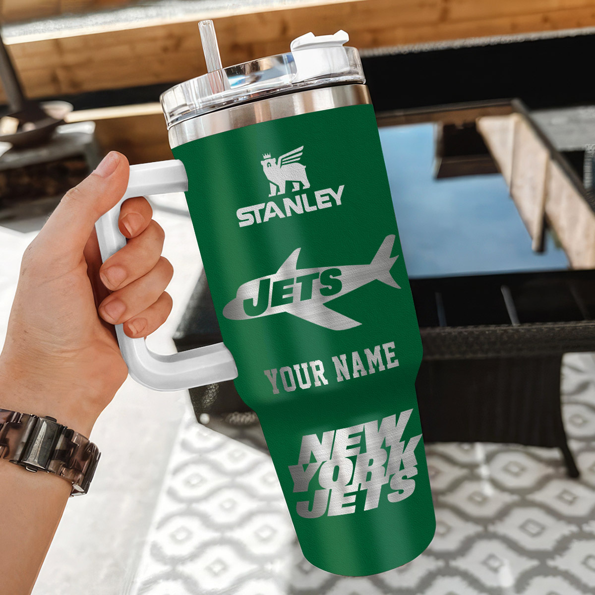 New York Jets NFL Custom Stanley Cup 40 oz 30 oz Tumbler With HandleTVC230179 - Image 3