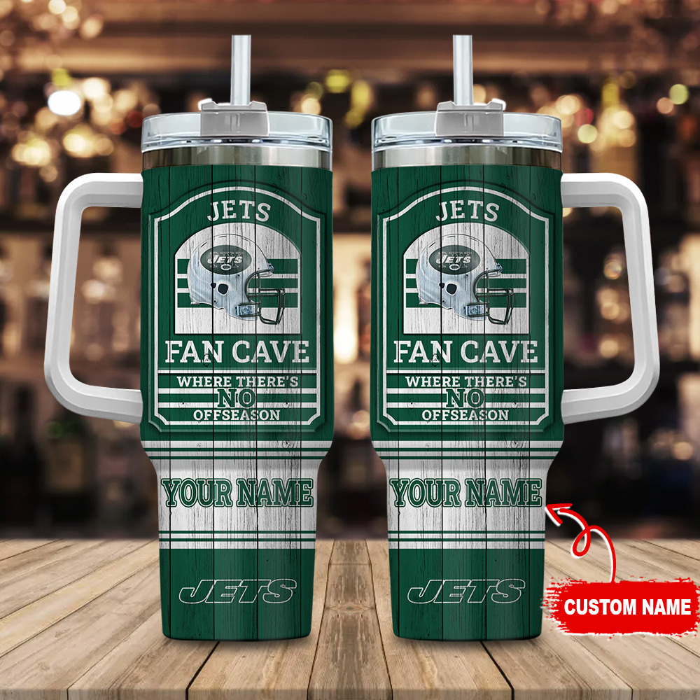 New York Jets NFL Fan Cave Custom Stanley Cup 40 oz 30 oz Tumbler With HandleTVC230177