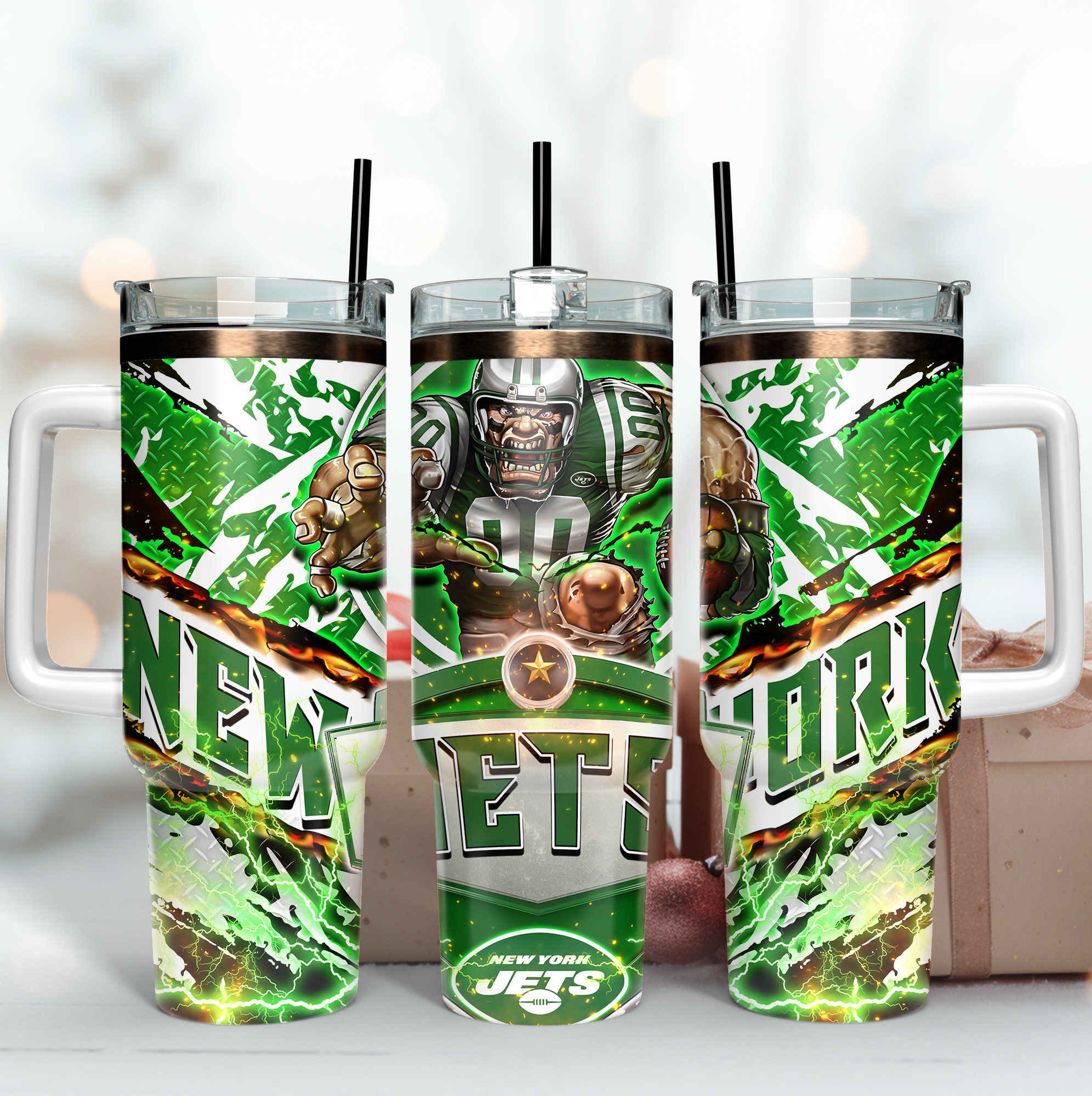 New York Jets NFL Mascot Custom Stanley Cup 40 oz 30 oz Tumbler With HandleTVC2301165