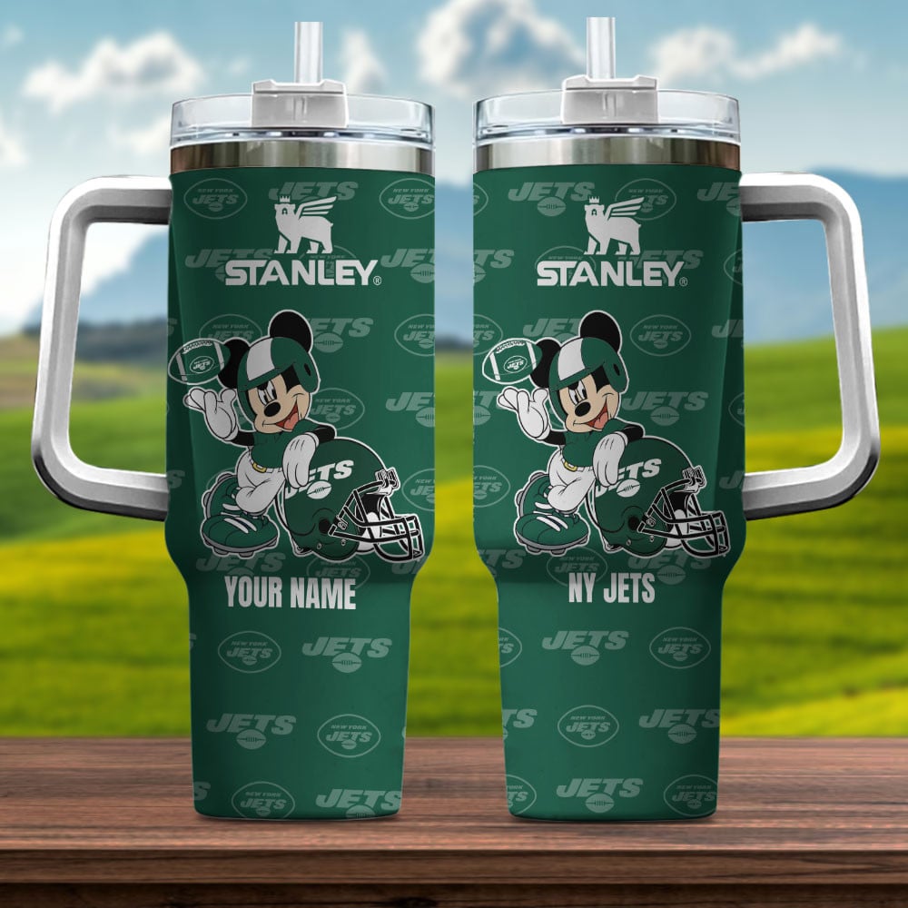 New York Jets NFL Mickey Mouse Custom Stanley Cup 40 oz 30 oz Tumbler With HandleTVC230139