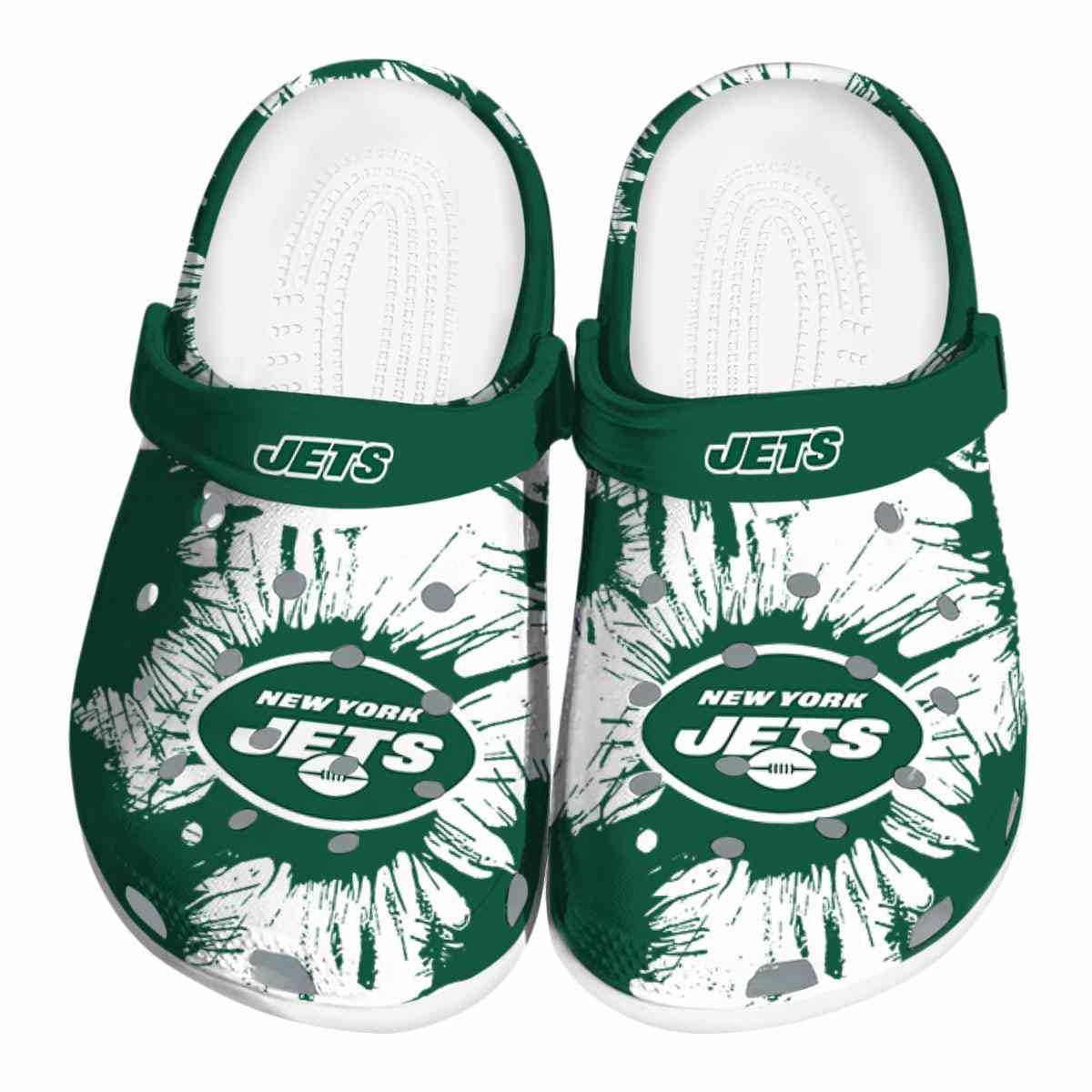 New York Jets NFL Sport Crocs Crocband Clogs Shoes Comfortable For Men Women and Kids