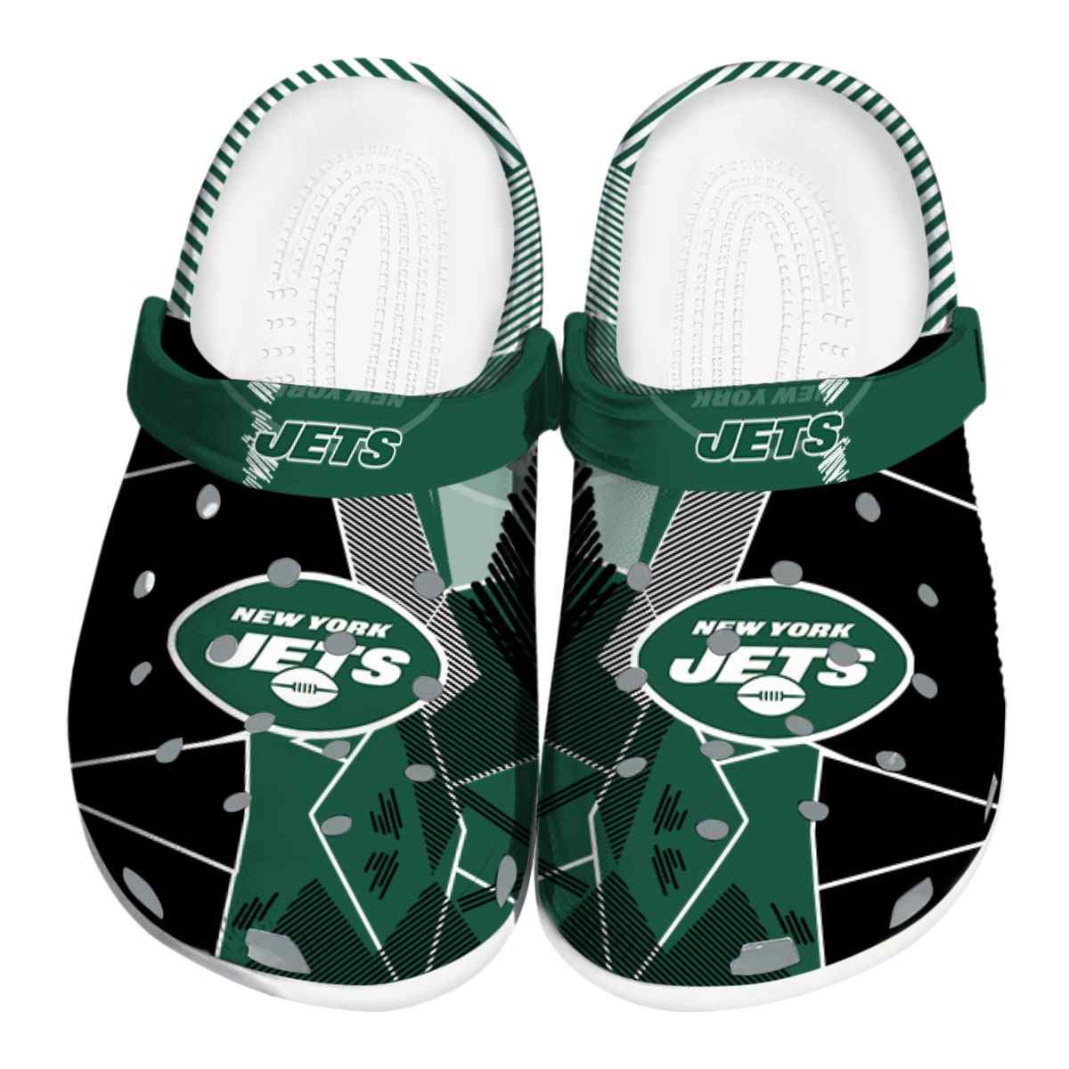 New York Jets NFL Sport Crocs Crocband Clogs Shoes Comfortable For Men Women and Kids