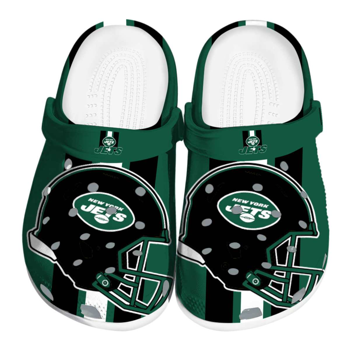 New York Jets NFL Sport Crocs Crocband Clogs Shoes Comfortable For Men Women and Kids