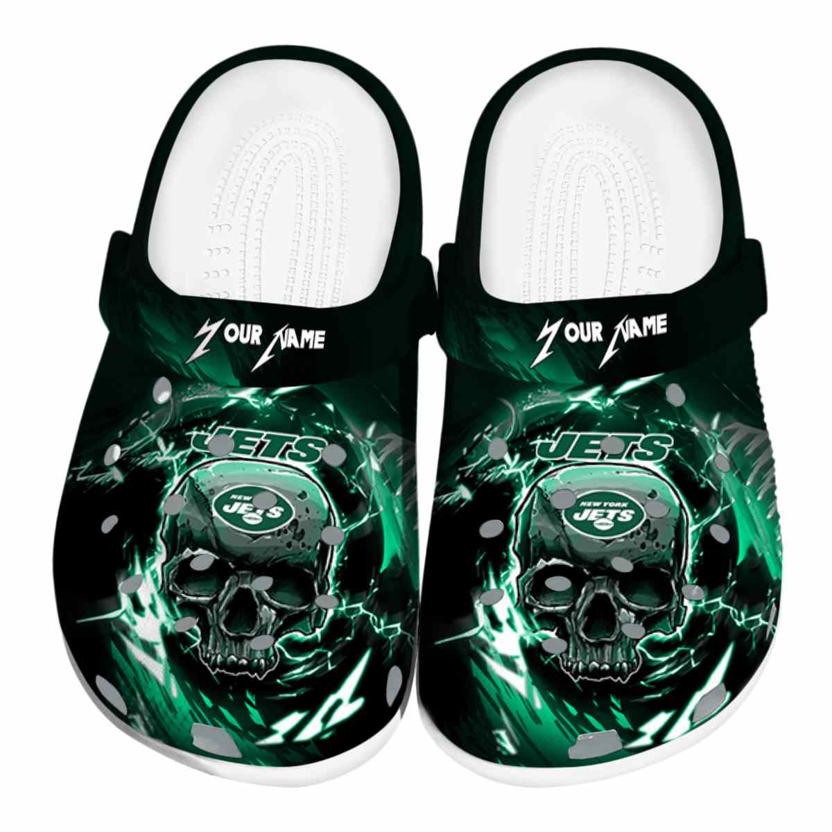 New York Jets NFL Sport Crocs Crocband Clogs Shoes Comfortable For Men Women and Kids