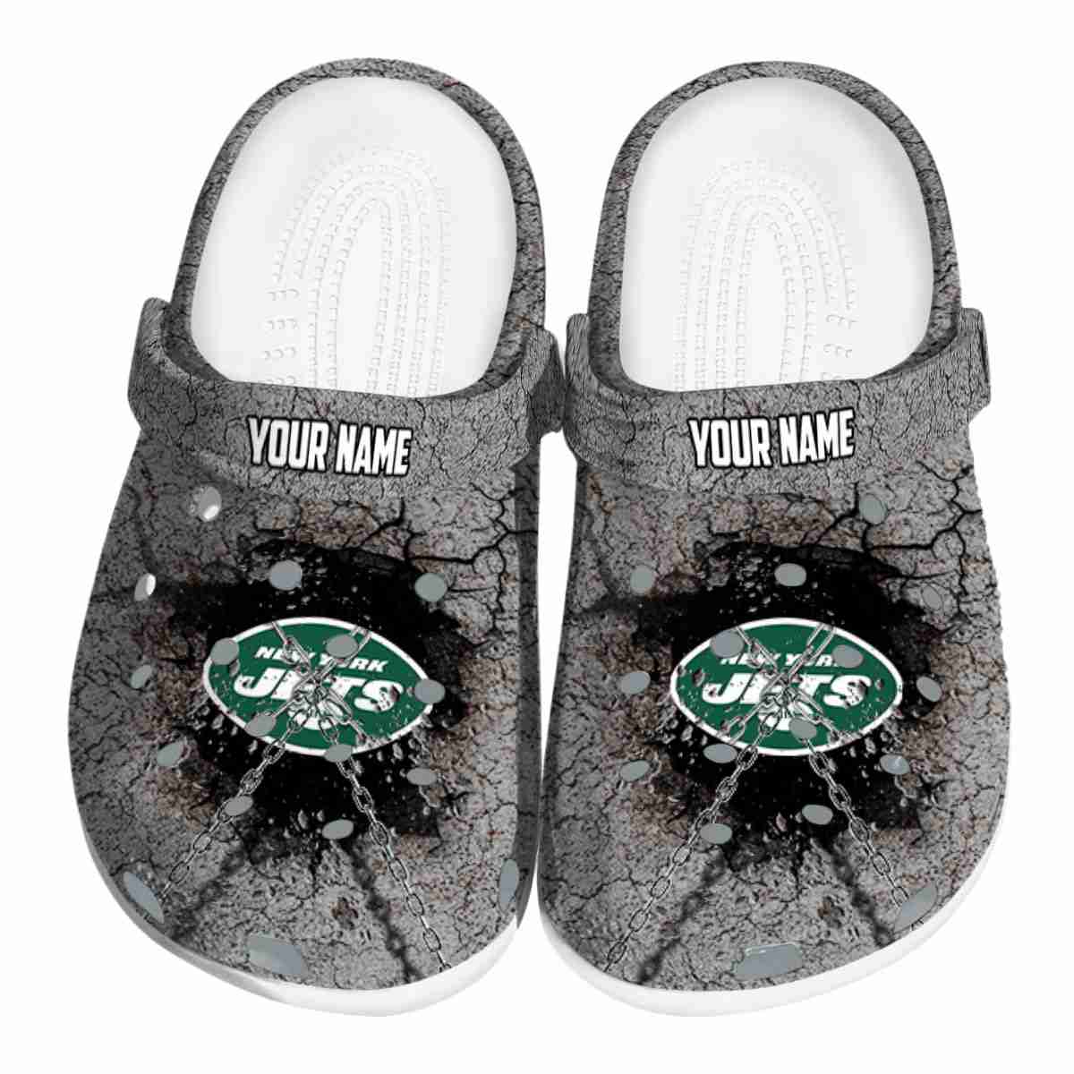 New York Jets NFL Sport Crocs Crocband Clogs Shoes Comfortable For Men Women and Kids