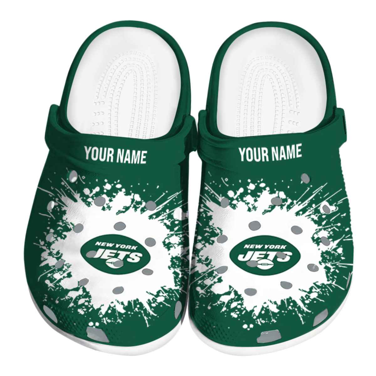 New York Jets NFL Sport Crocs Crocband Clogs Shoes Comfortable For Men Women and Kids