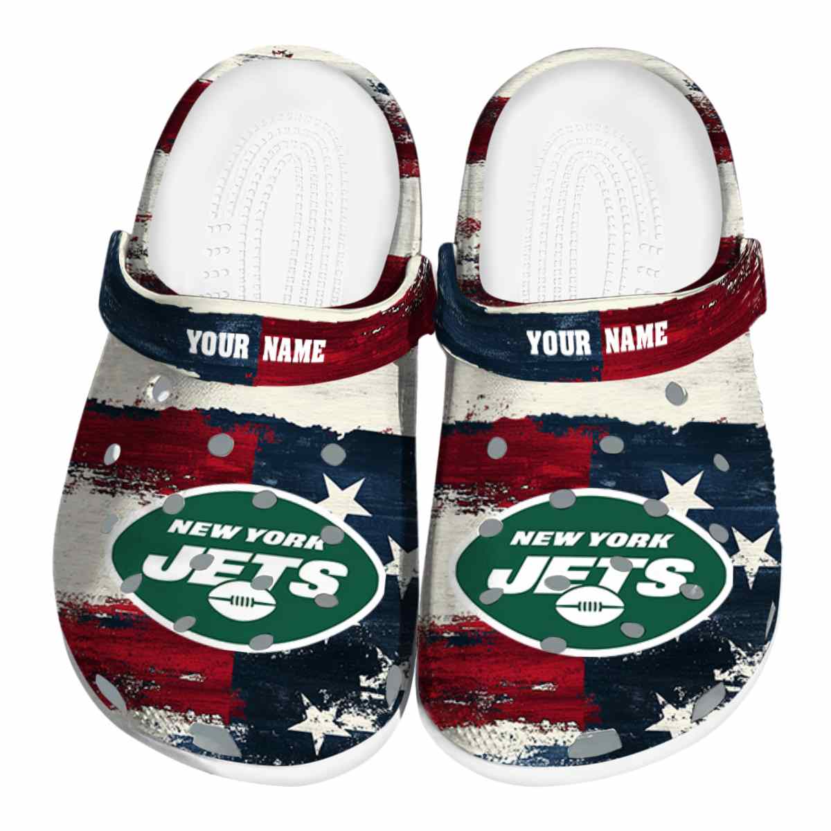 New York Jets NFL Sport Crocs Crocband Clogs Shoes Comfortable For Men Women and Kids