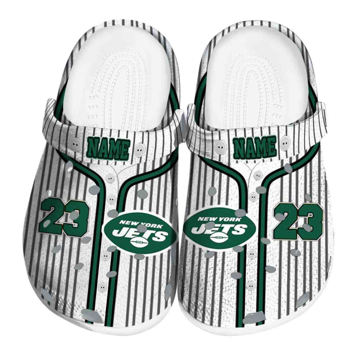 New York Jets NFL Sport Crocs Crocband Clogs Shoes Comfortable For Men Women and Kids