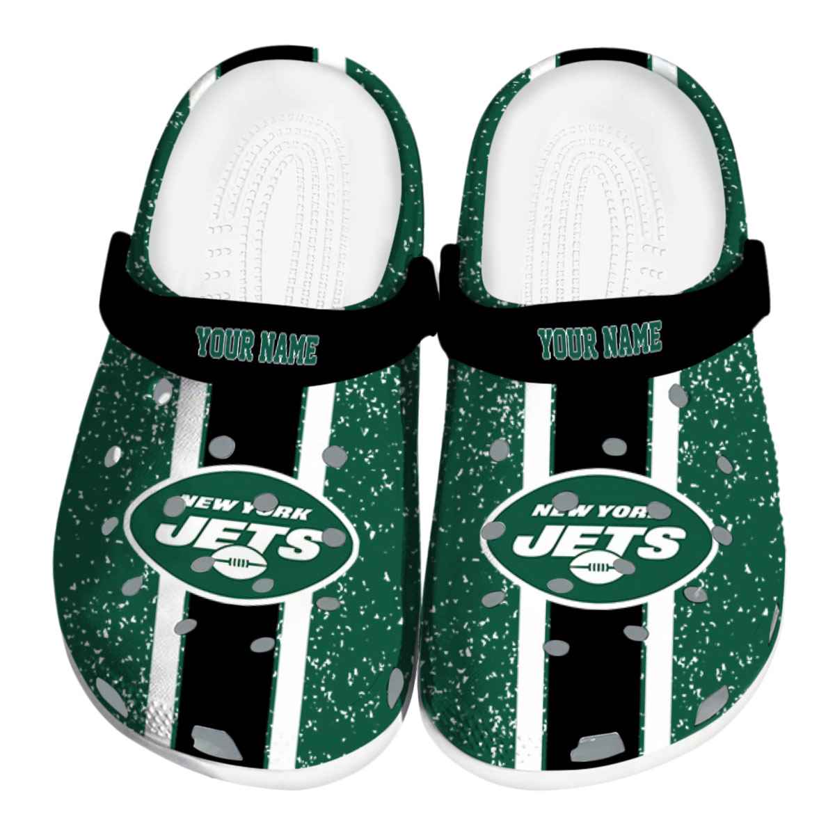 New York Jets NFL Sport Crocs Crocband Clogs Shoes Comfortable For Men Women and Kids