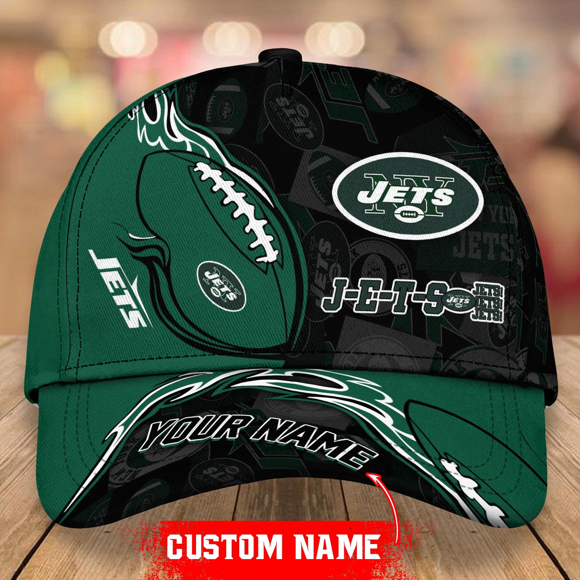 New York Jets Personalized Baseball Cap Trucker Hats Custom Hats Gifts For Men & Women
