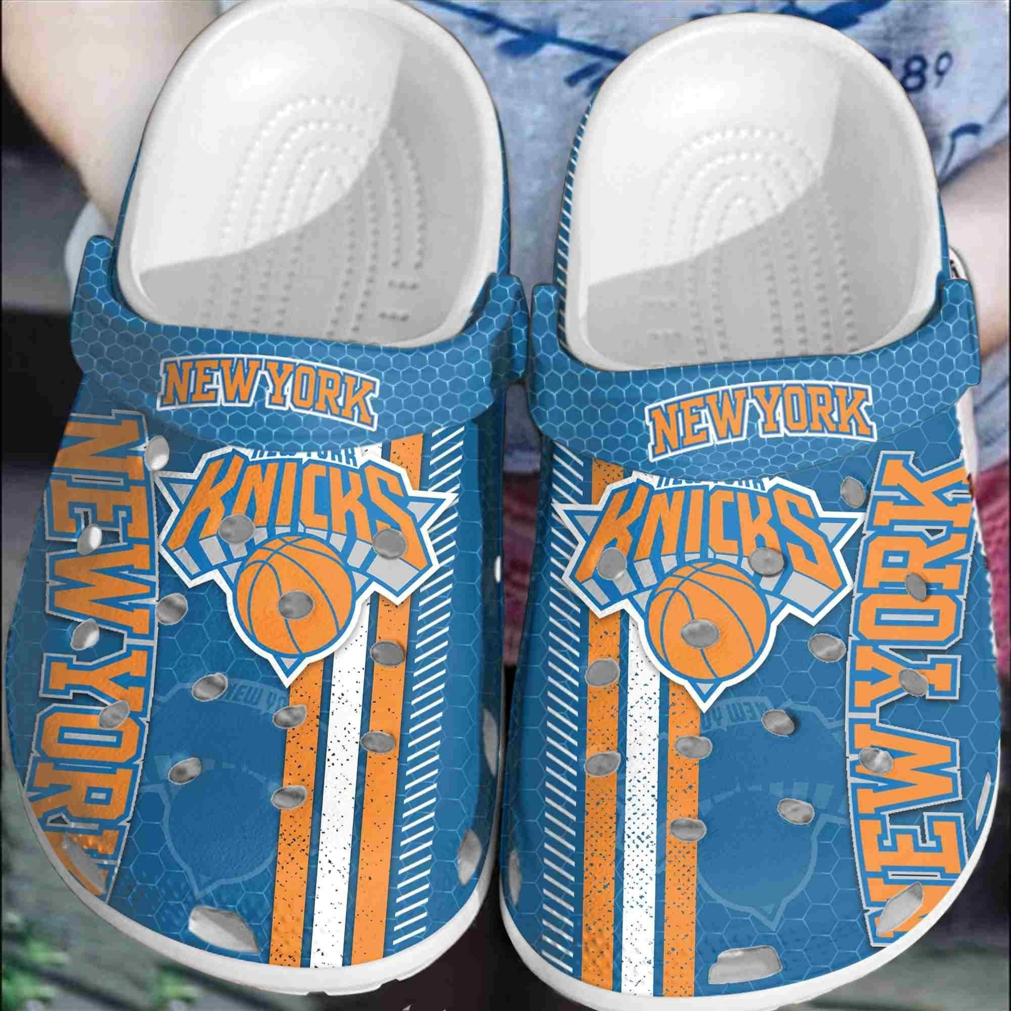 New York Knicks Basketball Club Comfortable Crocband Shoes Clogs For Men Women