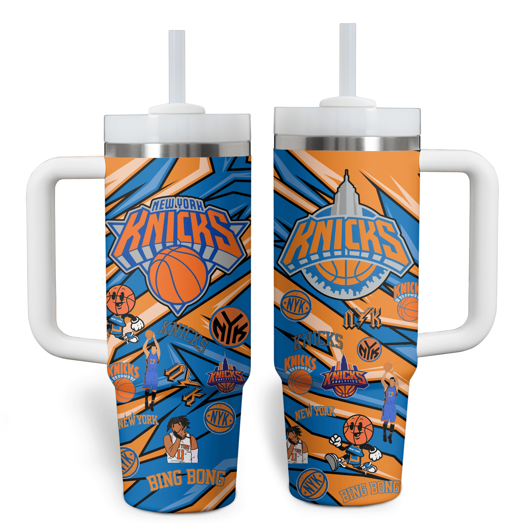New York Knicks NBA Custom Stanley Cup 40 oz 30 oz Tumbler With HandleTVC2301521
