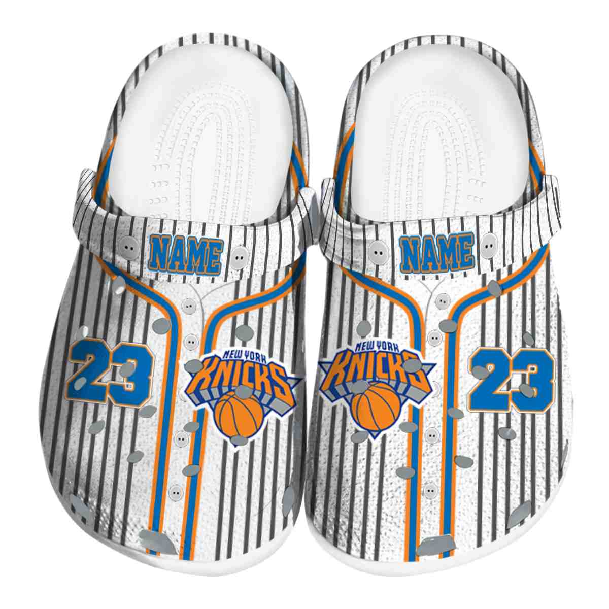 New York Knicks NBA Sport Crocs Crocband Clogs Shoes Comfortable For Men Women and Kids