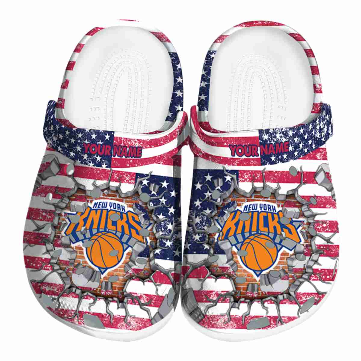 New York Knicks NBA Sport Crocs Crocband Clogs Shoes Comfortable For Men Women and Kids