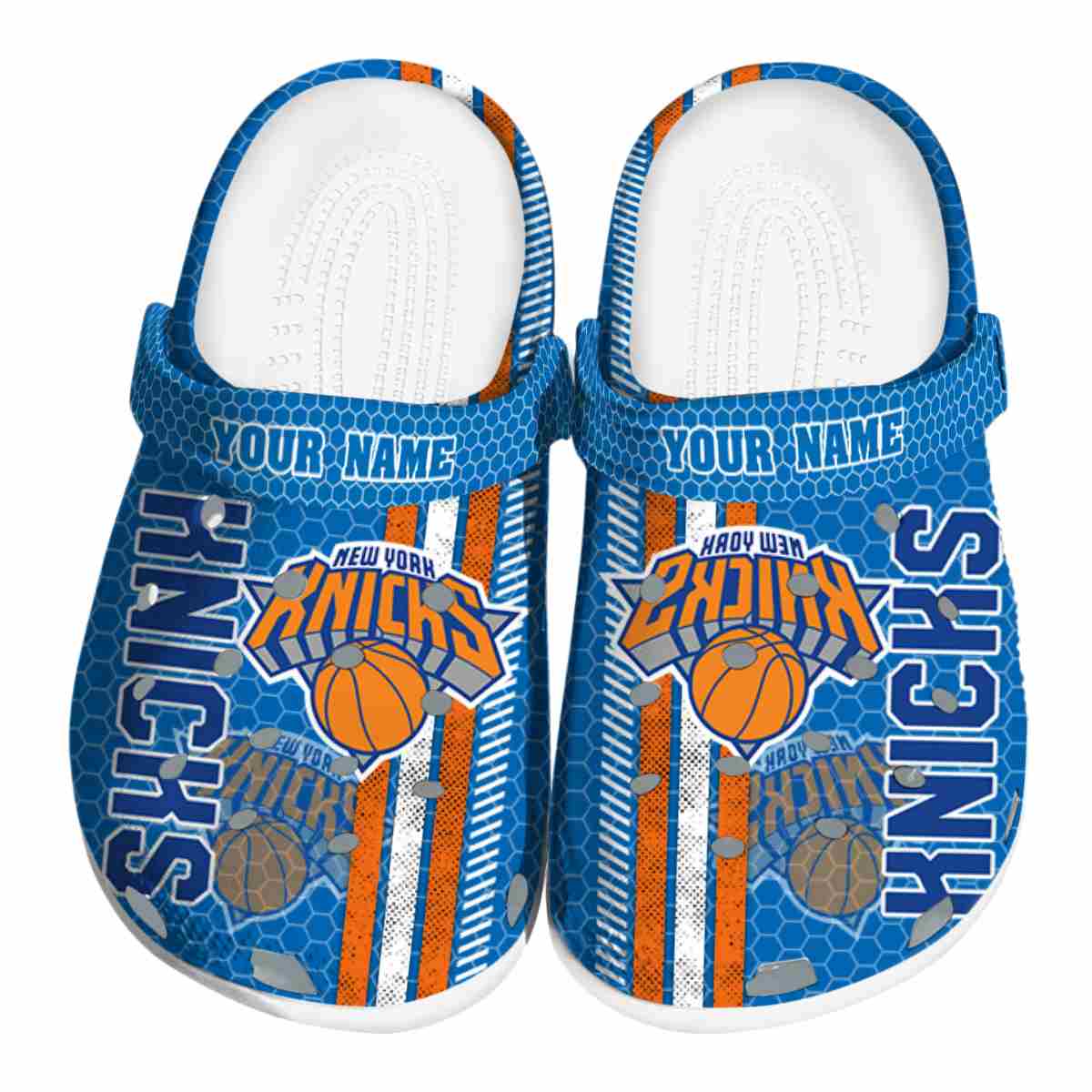 New York Knicks NBA Sport Crocs Crocband Clogs Shoes Comfortable For Men Women and Kids