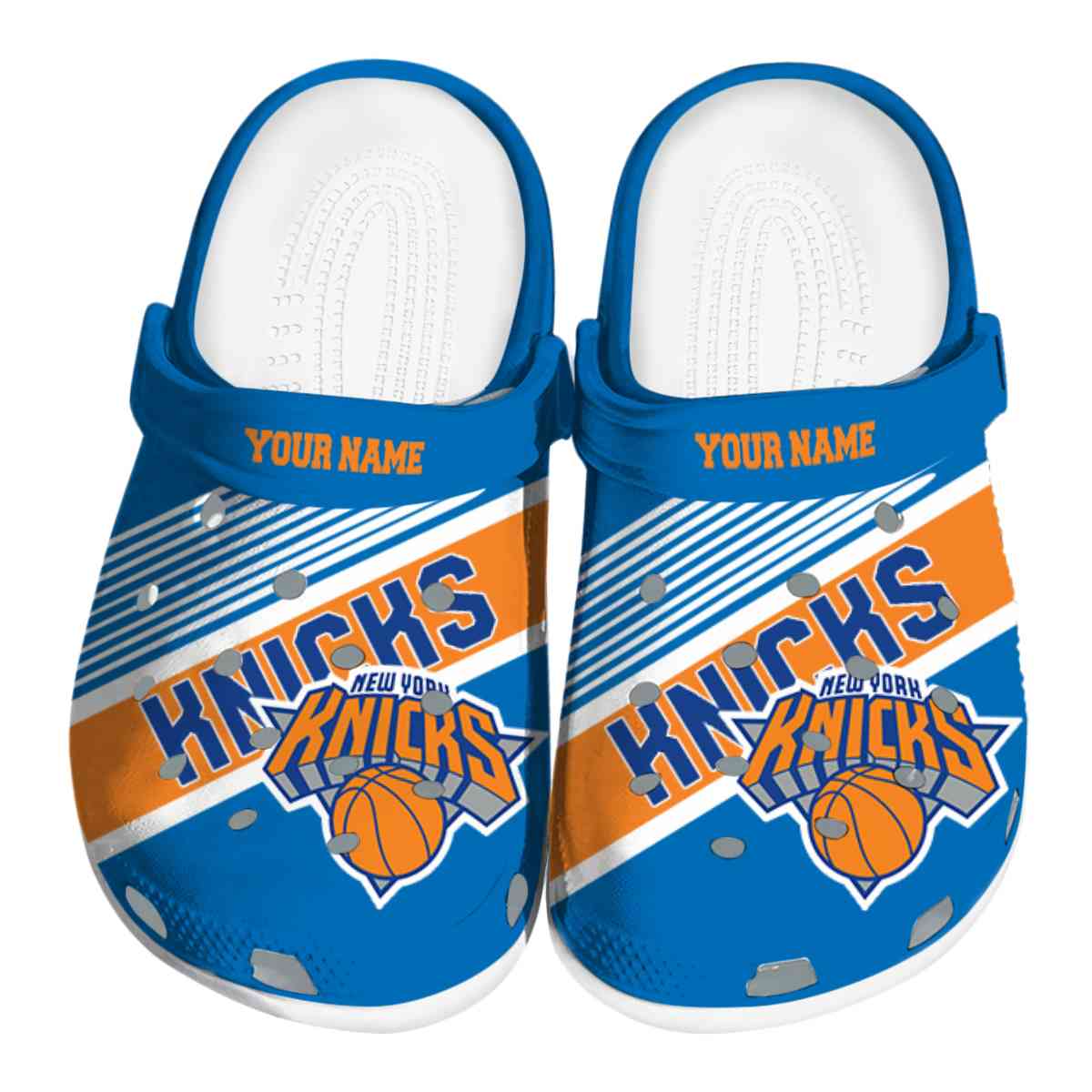 New York Knicks NBA Sport Crocs Crocband Clogs Shoes Comfortable For Men Women and Kids