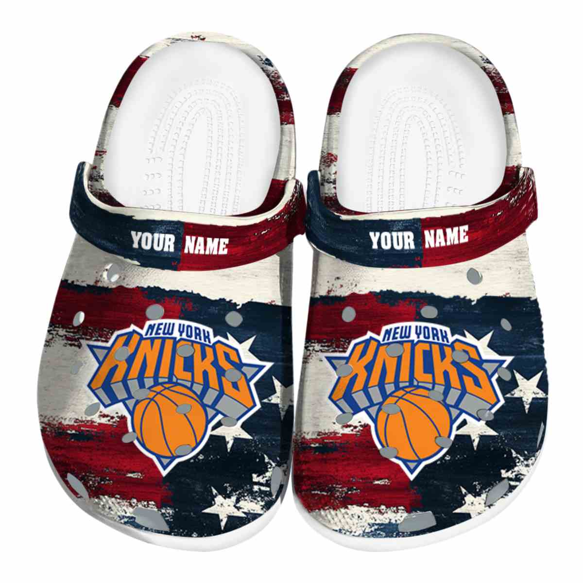 New York Knicks NBA Sport Crocs Crocband Clogs Shoes Comfortable For Men Women and Kids