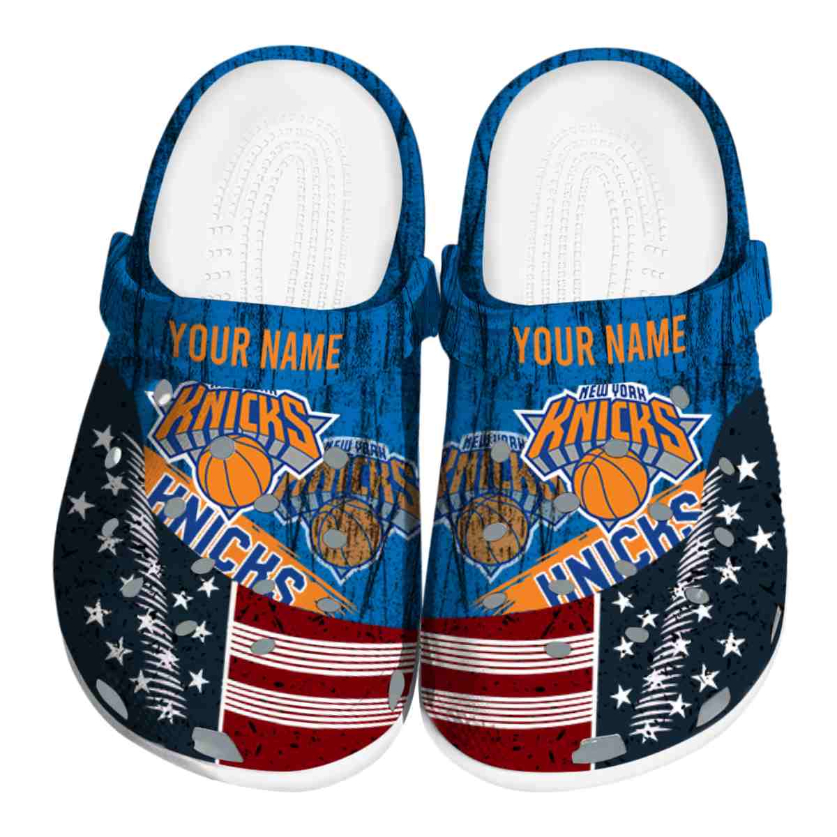 New York Knicks NBA Sport Crocs Crocband Clogs Shoes Comfortable For Men Women and Kids