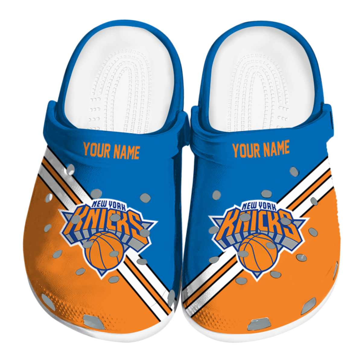 New York Knicks NBA Sport Crocs Crocband Clogs Shoes Comfortable For Men Women and Kids