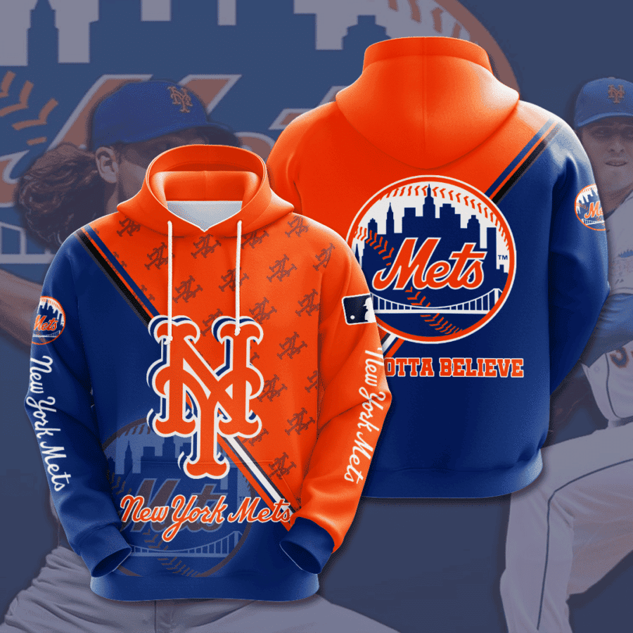 New York Mets 3D All Over Print Hoodie, Zip Hoodie