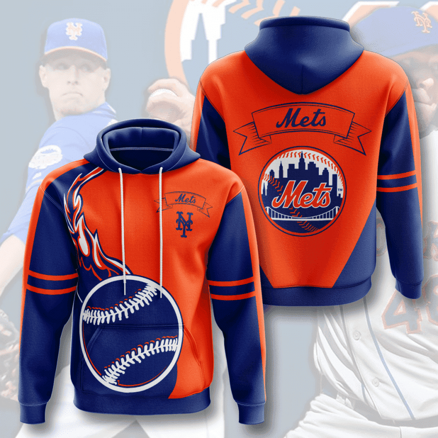 New York Mets 3D All Over Print Hoodie, Zip Hoodie